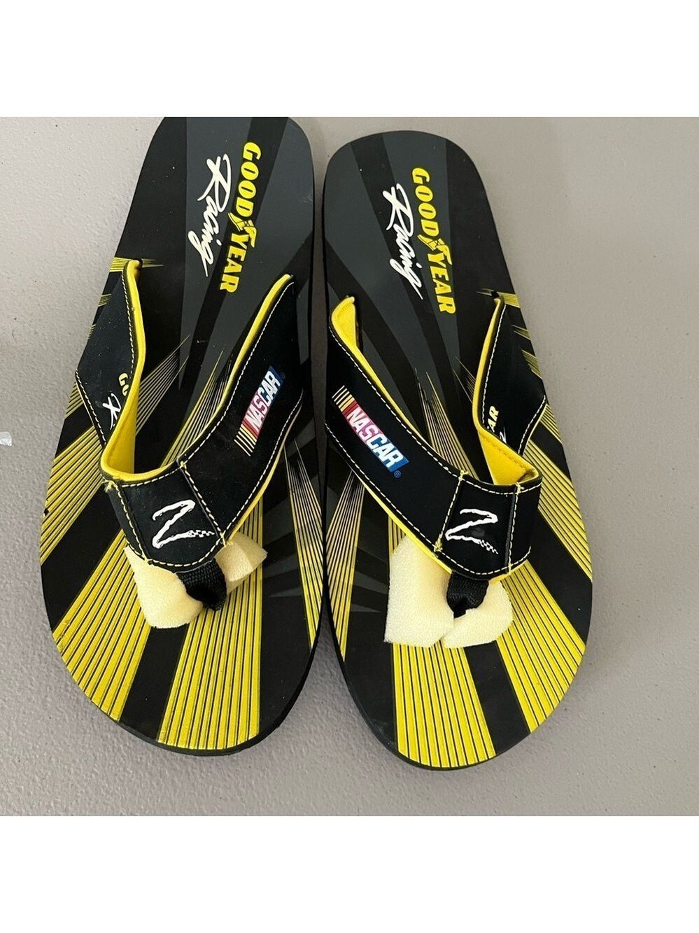 NASCAR Goodyear Racing Flip Flops